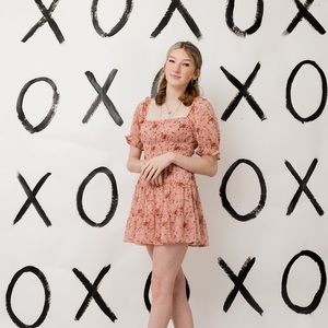 Pink floral trixxi dress
